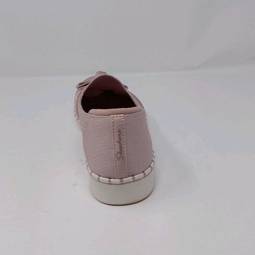 Skechers Sepulveda 2.0 Velvet Sky Blush Knit Loafers Womens 11 Vegan Bow - Picture 8 of 16